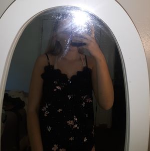 Silk floral top